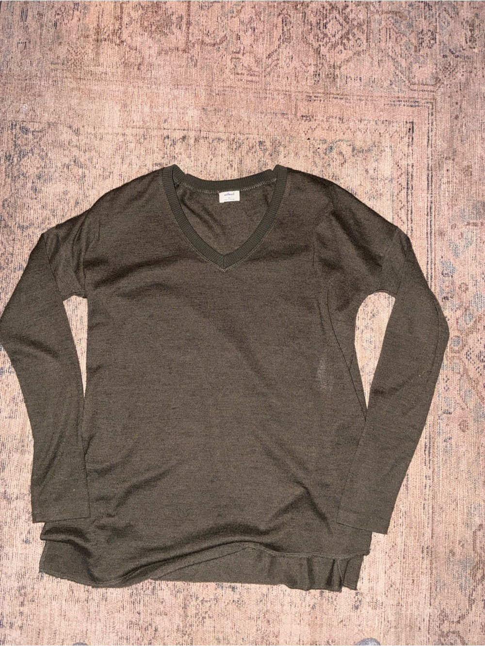Wilfred Olive V-Neck Sweater